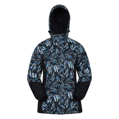 Dark Grey - Pack Shot - Mountain Warehouse Womens-Ladies Dawn Printed Ski Jacket