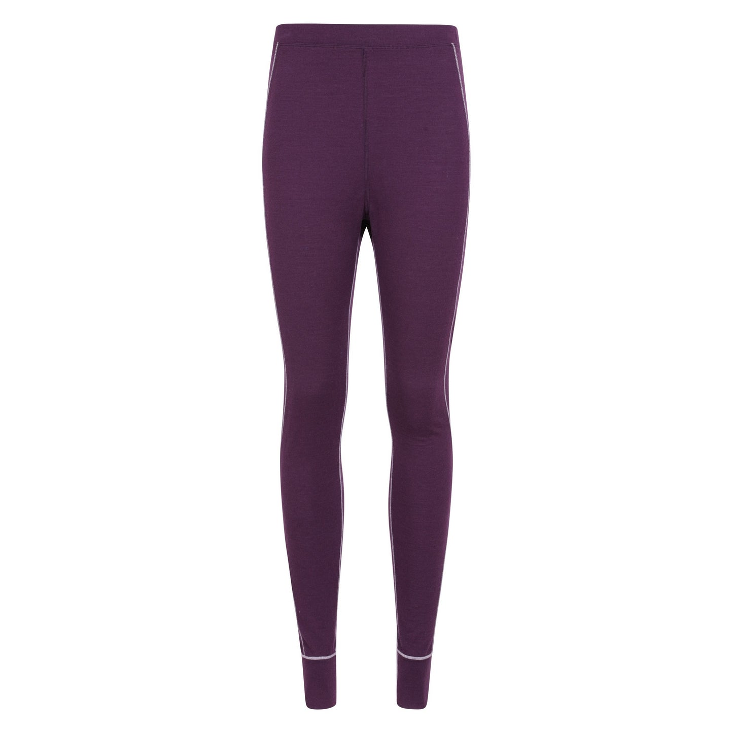 Purple - Front - Mountain Warehouse Womens-Ladies Asgard Merino Wool Thermal Base Layer Leggings