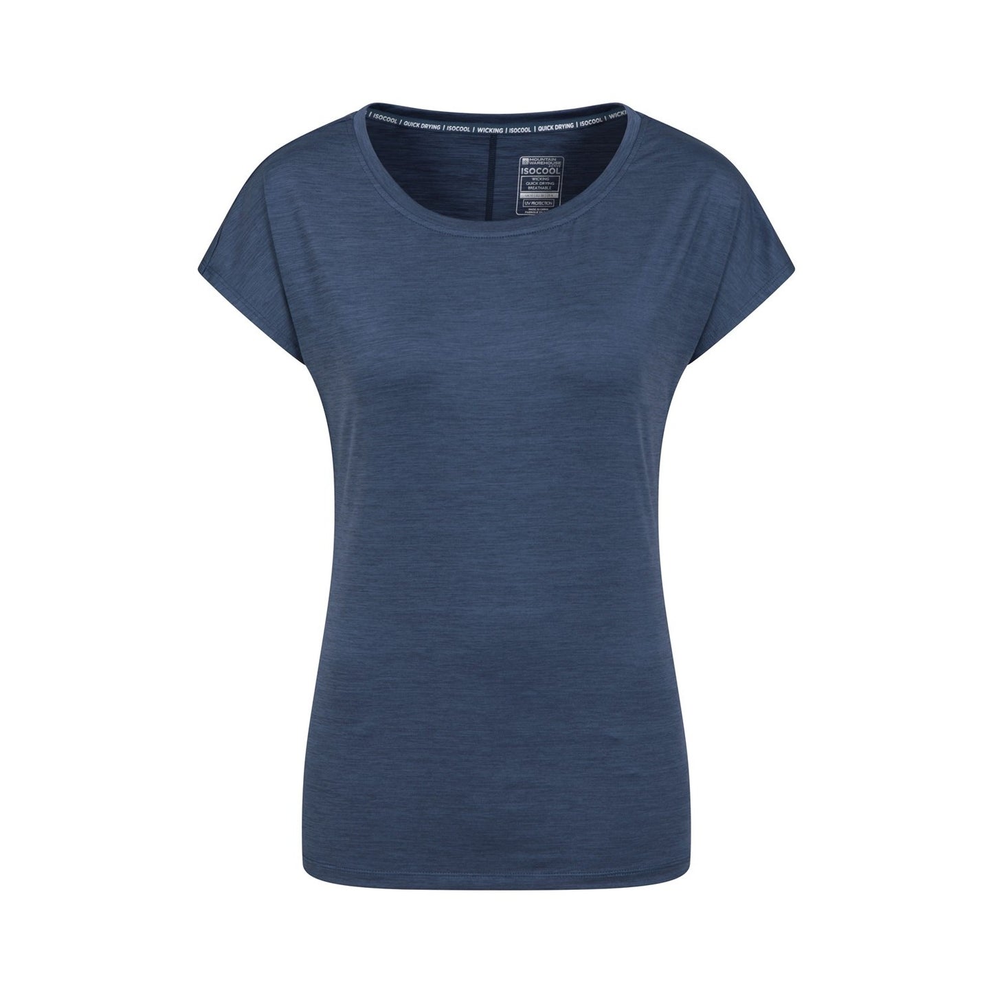 Navy - Front - Mountain Warehouse Womens-Ladies Panna II UV Protection Loose T-Shirt