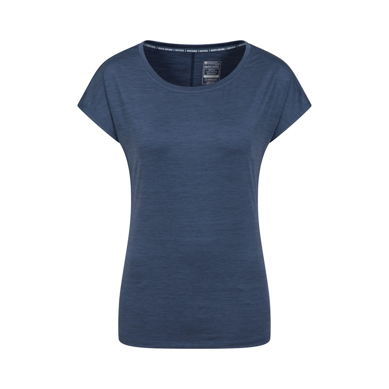 Navy - Front - Mountain Warehouse Womens-Ladies Panna II UV Protection Loose T-Shirt