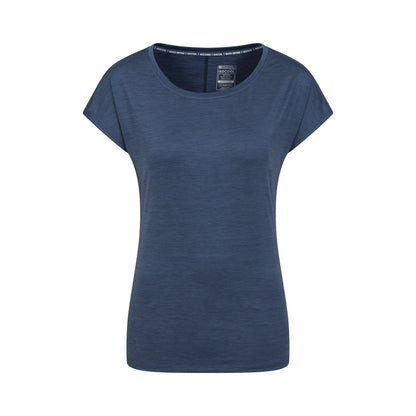 Navy - Front - Mountain Warehouse Womens-Ladies Panna II UV Protection Loose T-Shirt