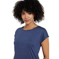 Navy - Close up - Mountain Warehouse Womens-Ladies Panna II UV Protection Loose T-Shirt