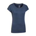 Navy - Back - Mountain Warehouse Womens-Ladies Panna II UV Protection Loose T-Shirt
