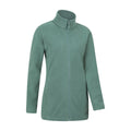 Khaki Green - Side - Mountain Warehouse Womens-Ladies Longline Fleece Jacket