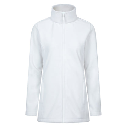 Beige - Front - Mountain Warehouse Womens-Ladies Longline Fleece Jacket