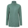 Khaki Green - Front - Mountain Warehouse Womens-Ladies Longline Fleece Jacket