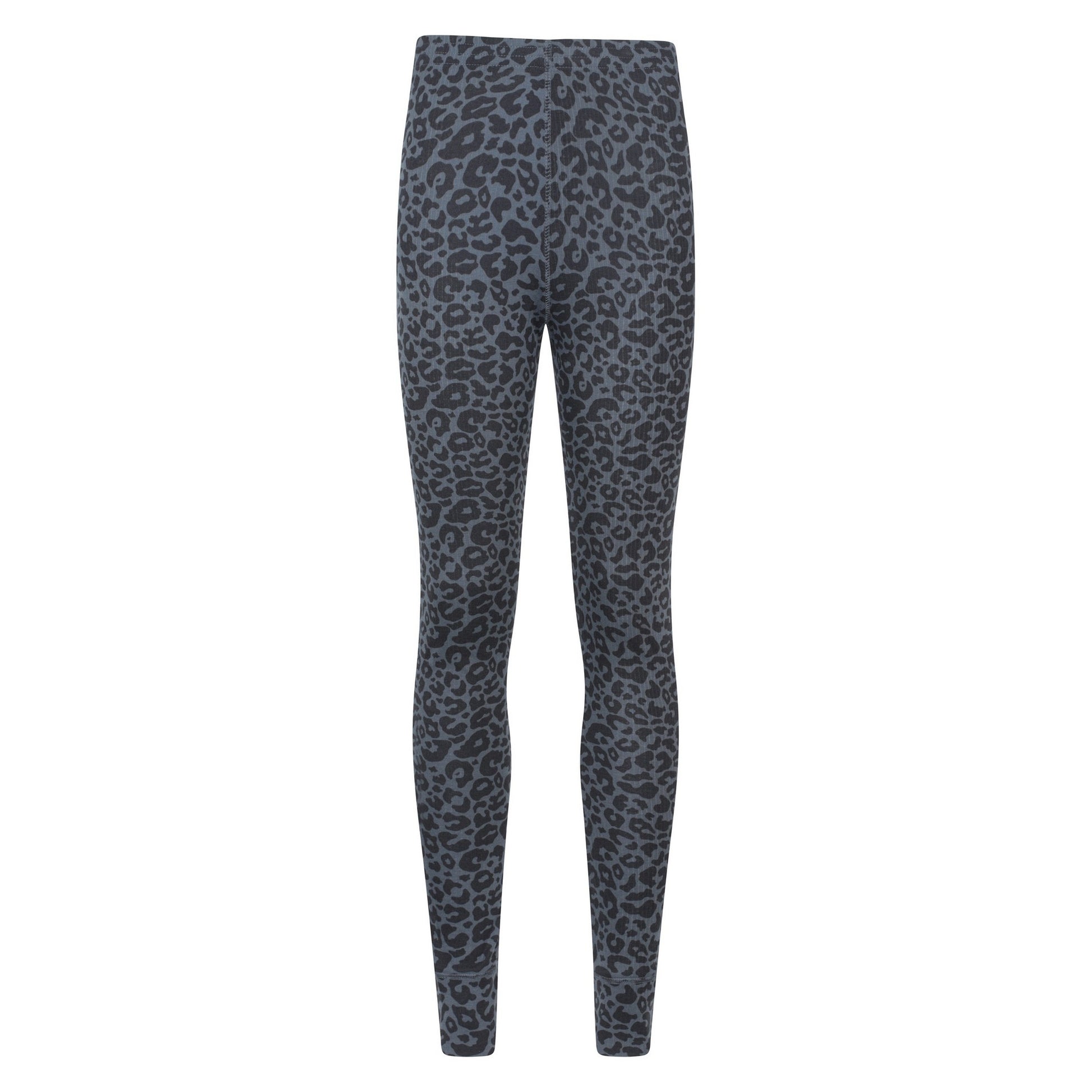 Grey - Front - Mountain Warehouse Womens-Ladies Talus Leopard Print Thermal Leggings