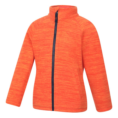 Orange - Lifestyle - Mountain Warehouse Childrens-Kids Snowdonia Fleece Jacket
