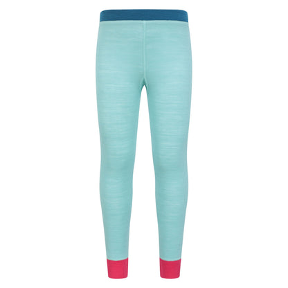 Mint - Lifestyle - Mountain Warehouse Childrens-Kids Colour Block Merino Wool Base Layer Set