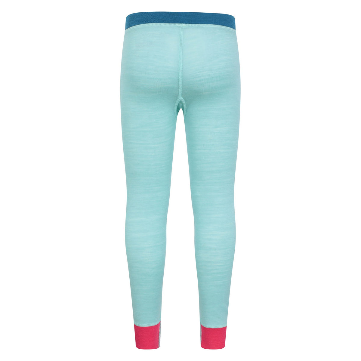 Mint - Pack Shot - Mountain Warehouse Childrens-Kids Colour Block Merino Wool Base Layer Set