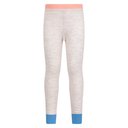 Beige - Lifestyle - Mountain Warehouse Childrens-Kids Colour Block Merino Wool Base Layer Set