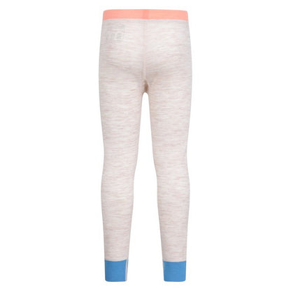 Beige - Pack Shot - Mountain Warehouse Childrens-Kids Colour Block Merino Wool Base Layer Set