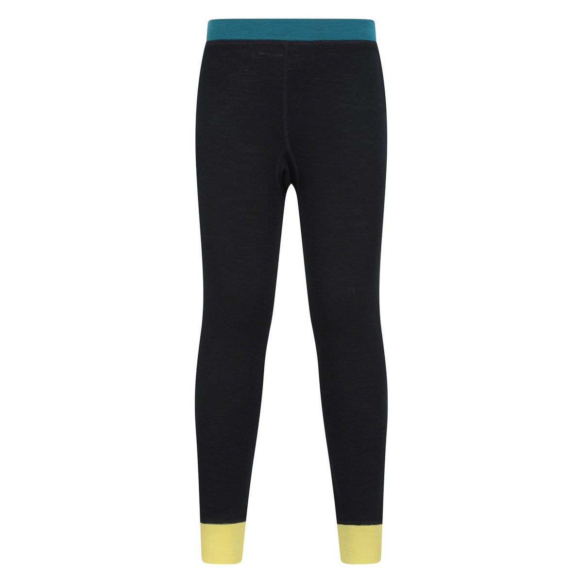 Black - Lifestyle - Mountain Warehouse Childrens-Kids Colour Block Merino Wool Base Layer Set