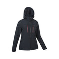 Black - Side - Mountain Warehouse Womens-Ladies Genesis Windproof Soft Shell Jacket
