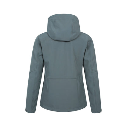 Khaki Green - Back - Mountain Warehouse Womens-Ladies Genesis Windproof Soft Shell Jacket