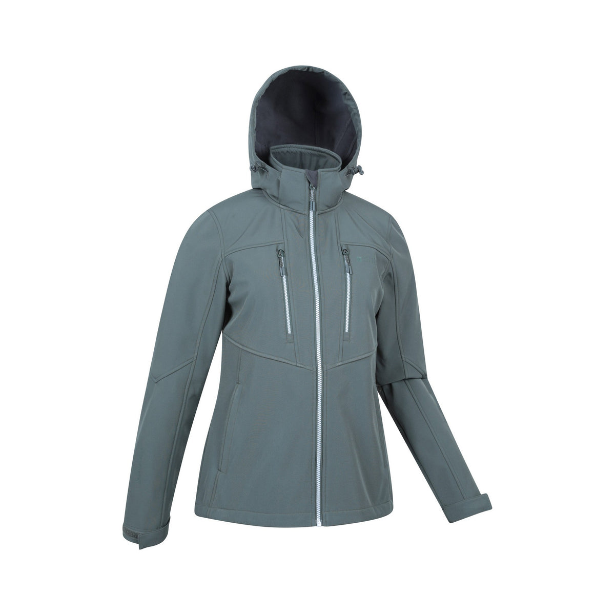 Khaki Green - Side - Mountain Warehouse Womens-Ladies Genesis Windproof Soft Shell Jacket