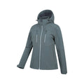Green - Lifestyle - Mountain Warehouse Womens-Ladies Genesis Windproof Soft Shell Jacket