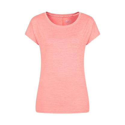 Coral - Front - Mountain Warehouse Womens-Ladies Panna II UV Protection Loose T-Shirt