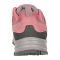 Pink - Back - Mountain Warehouse Womens-Ladies Thunder Suede Walking Shoes