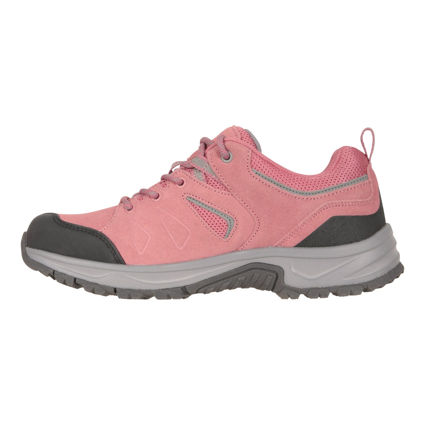 Pink - Side - Mountain Warehouse Womens-Ladies Thunder Suede Walking Shoes