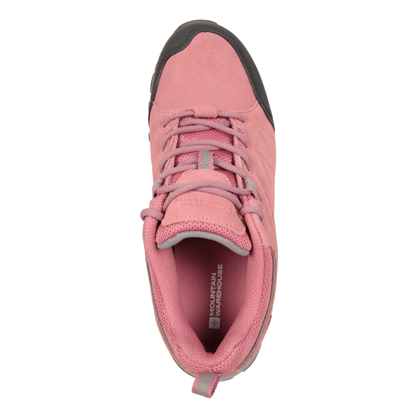 Pink - Pack Shot - Mountain Warehouse Womens-Ladies Thunder Suede Walking Shoes