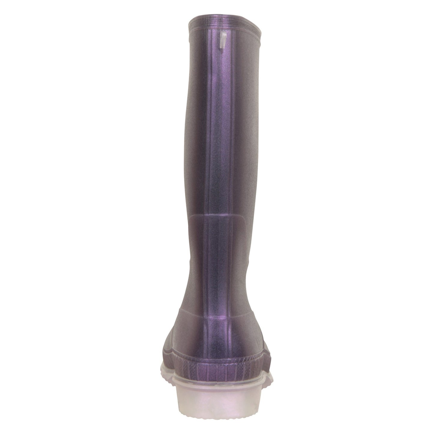 Purple - Back - Mountain Warehouse Childrens-Kids Plain Wellington Boots