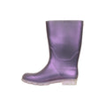 Purple - Side - Mountain Warehouse Childrens-Kids Plain Wellington Boots