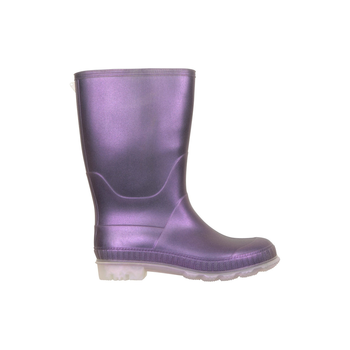 Purple - Lifestyle - Mountain Warehouse Childrens-Kids Plain Wellington Boots