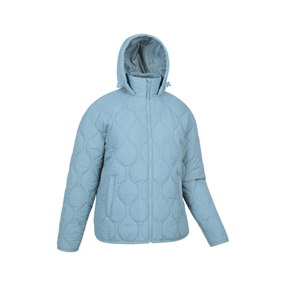 Pale Green - Side - Mountain Warehouse Womens-Ladies Flora Quilted Jacket