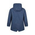 Navy - Back - Mountain Warehouse Childrens-Kids Coast Jersey Lined Waterproof Jacket