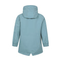 Pale Green - Back - Mountain Warehouse Childrens-Kids Coast Jersey Lined Waterproof Jacket
