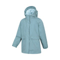 Pale Green - Lifestyle - Mountain Warehouse Childrens-Kids Coast Jersey Lined Waterproof Jacket