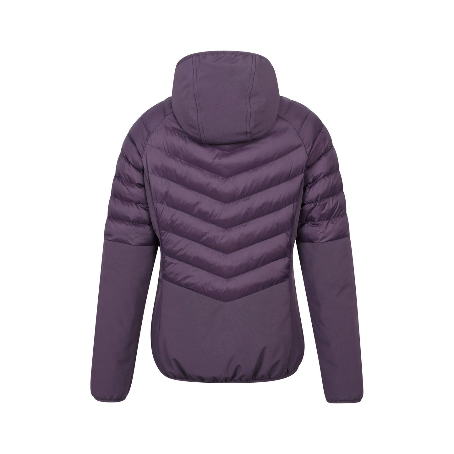 Purple - Back - Mountain Warehouse Womens-Ladies Agile Padded Soft Shell Jacket