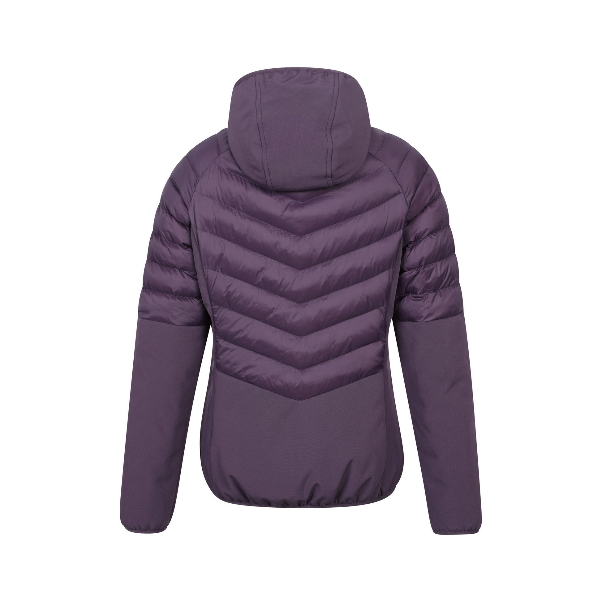 Purple - Back - Mountain Warehouse Womens-Ladies Agile Padded Soft Shell Jacket