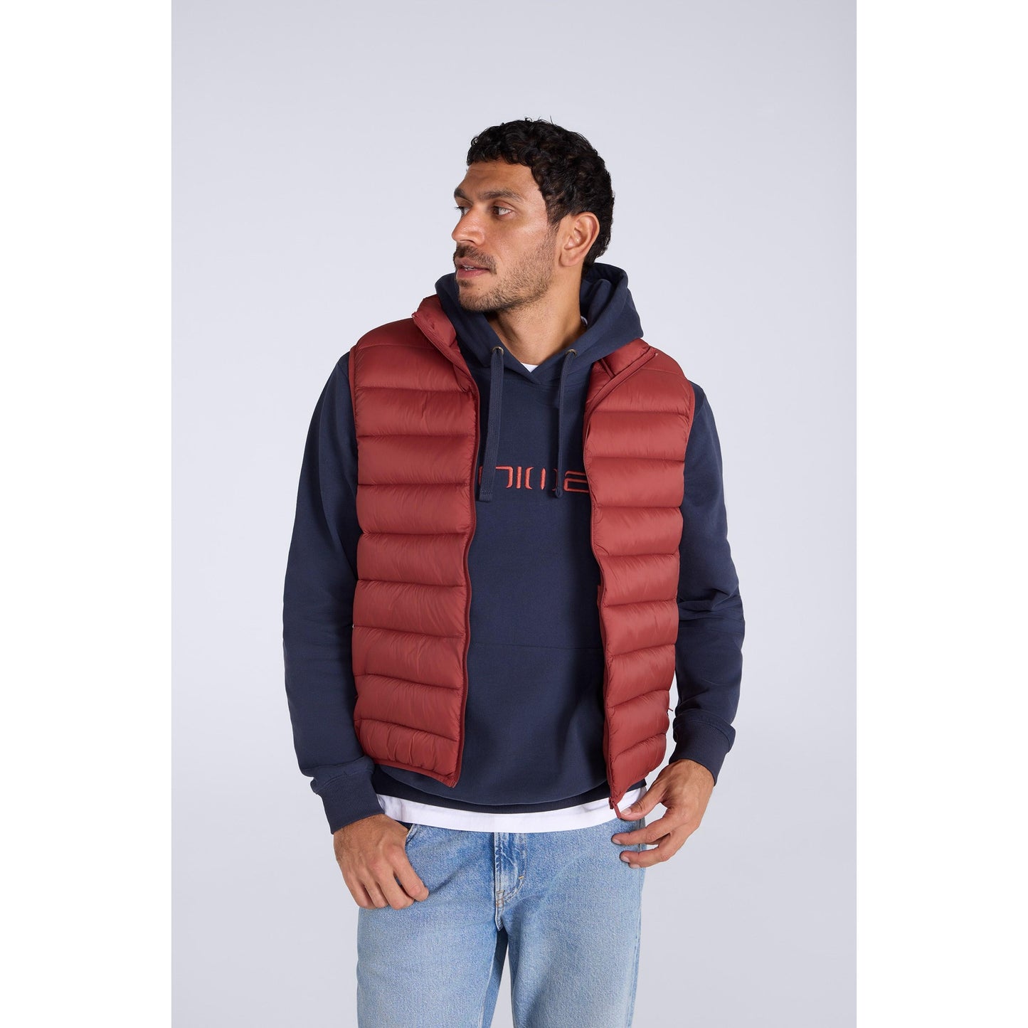 Red - Front - Animal Mens Light Cloud Cosi Gilet