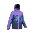 Purple - Side - Mountain Warehouse Childrens-Kids Storm II Waterproof Ski Jacket