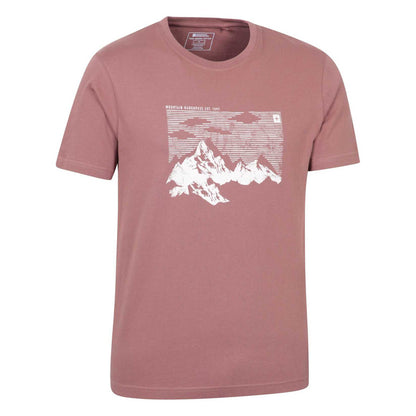 Burgundy - Side - Mountain Warehouse Mens Mountain T-Shirt
