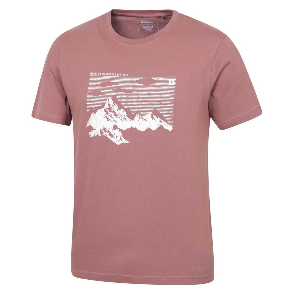 Burgundy - Lifestyle - Mountain Warehouse Mens Mountain T-Shirt
