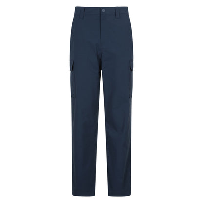 Navy - Front - Mountain Warehouse Mens Delta Stretch Cargo Trousers
