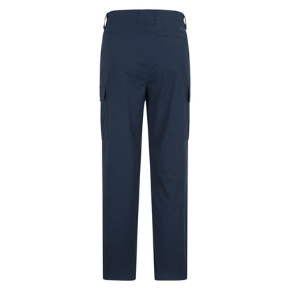 Navy - Back - Mountain Warehouse Mens Delta Stretch Cargo Trousers