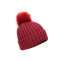 Red - Side - Mountain Warehouse Womens-Ladies Geneva Borg Lined Beanie