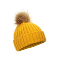 Yellow - Back - Mountain Warehouse Womens-Ladies Geneva Borg Lined Beanie