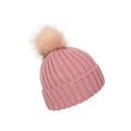 Pale Pink - Side - Mountain Warehouse Womens-Ladies Geneva Borg Lined Beanie