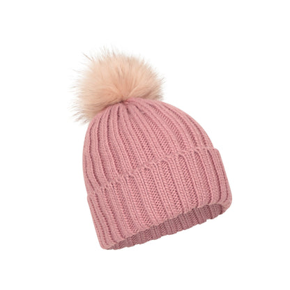 Pale Pink - Lifestyle - Mountain Warehouse Womens-Ladies Geneva Borg Lined Beanie