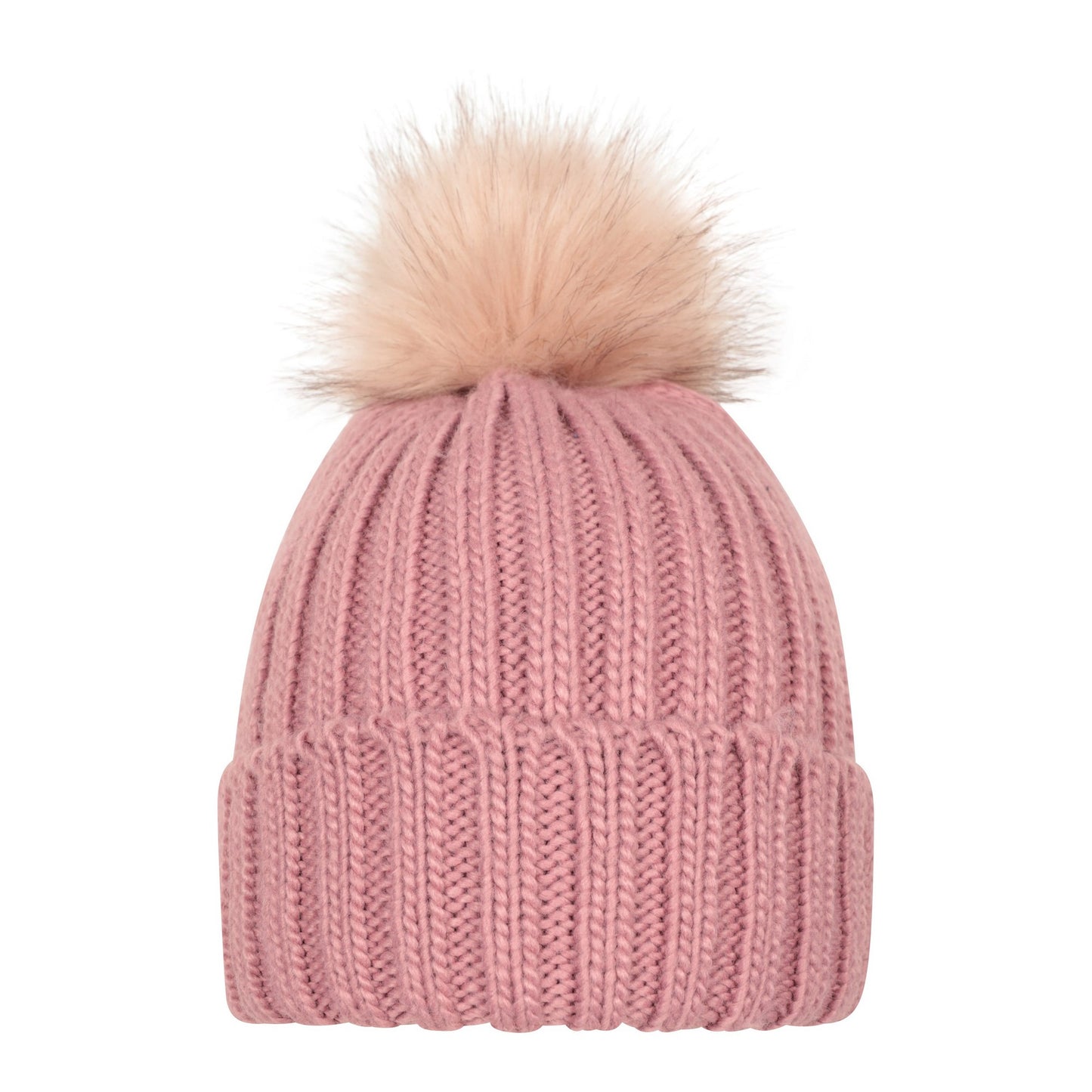 Pale Pink - Front - Mountain Warehouse Womens-Ladies Geneva Borg Lined Beanie
