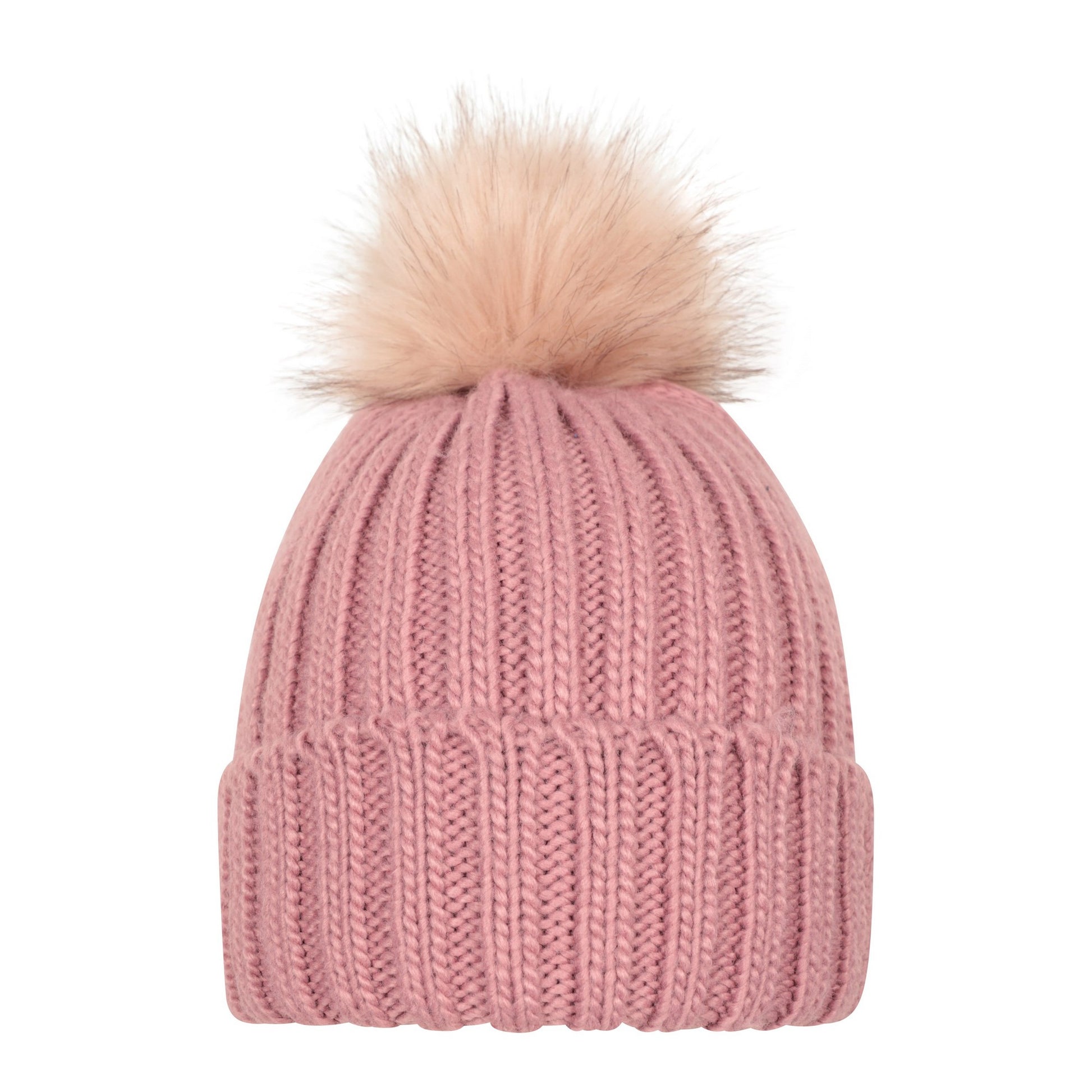 Pale Pink - Front - Mountain Warehouse Womens-Ladies Geneva Borg Lined Beanie