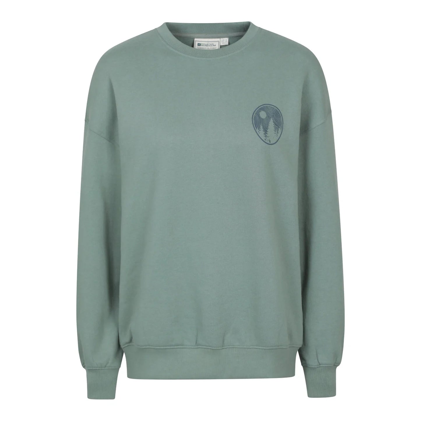 Light Khaki - Front - Mountain Warehouse Womens-Ladies Text Relaxed Fit Jumper