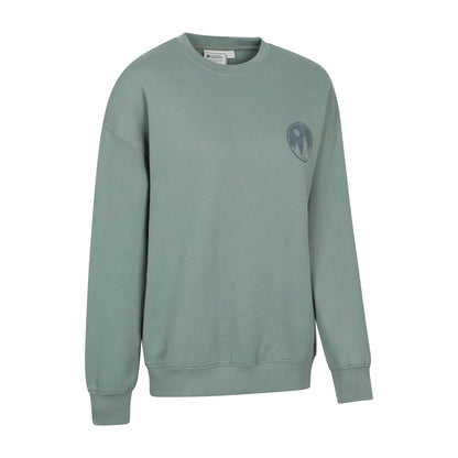 Light Khaki - Side - Mountain Warehouse Womens-Ladies Text Relaxed Fit Jumper