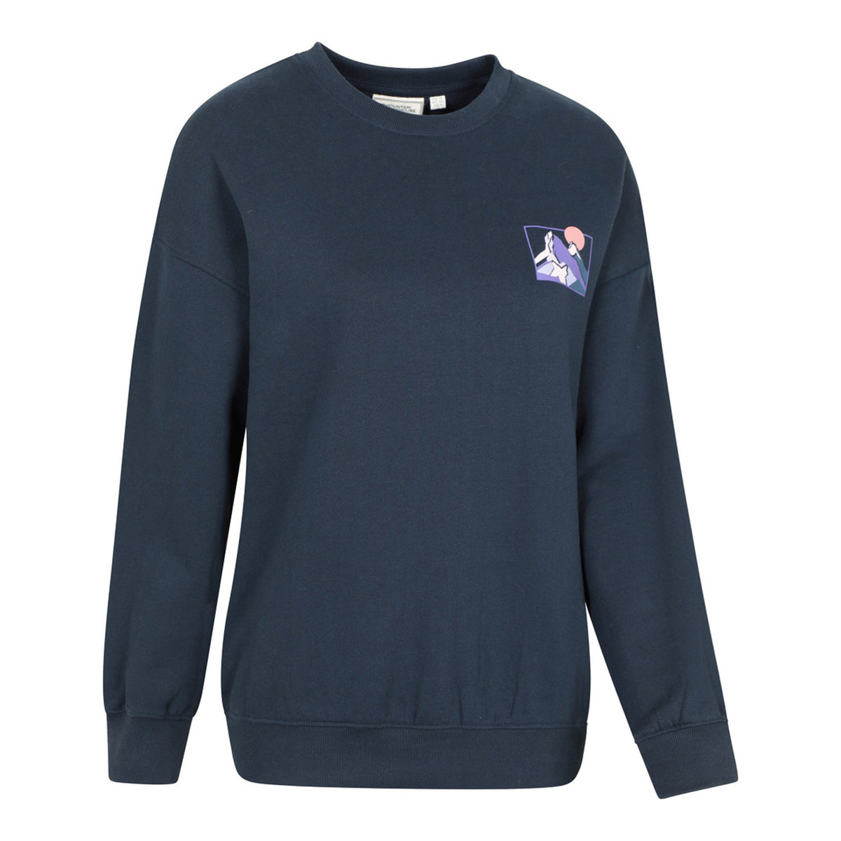 Dark Blue - Lifestyle - Mountain Warehouse Womens-Ladies Text Relaxed Fit Jumper