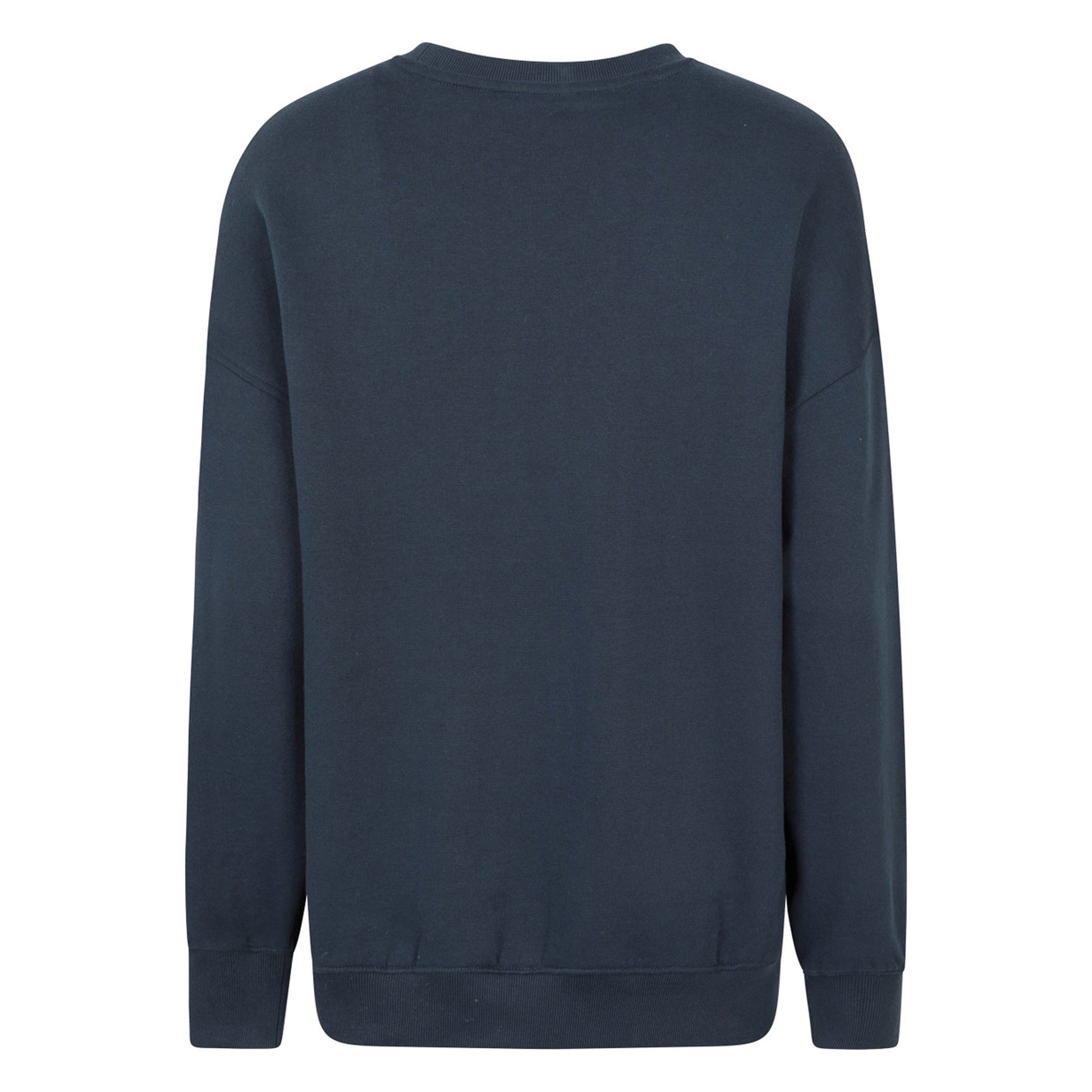 Dark Blue - Side - Mountain Warehouse Womens-Ladies Text Relaxed Fit Jumper